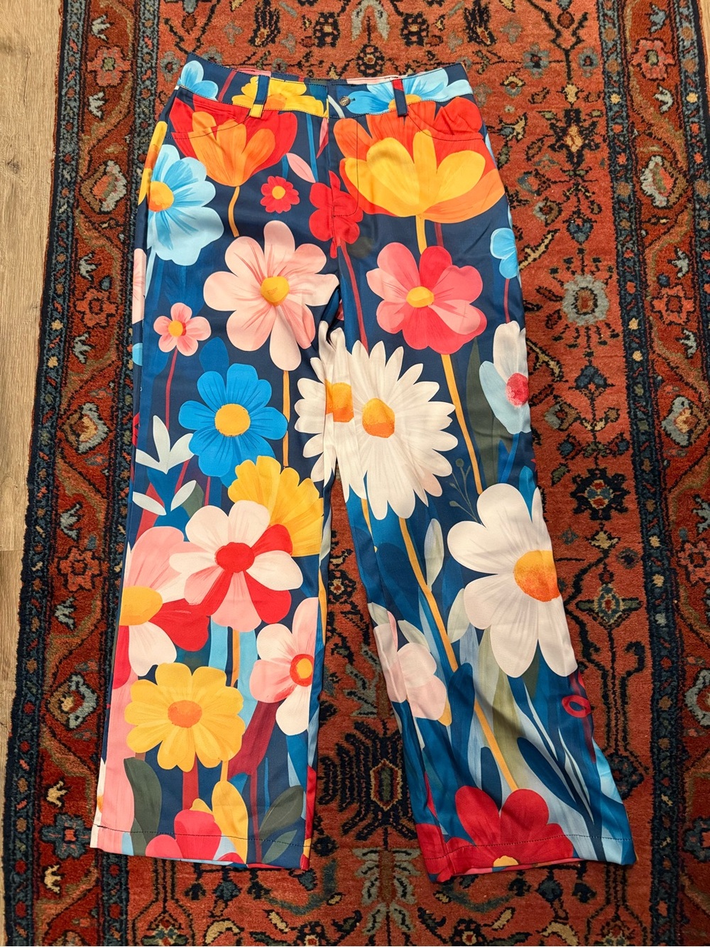 Bright Floral Women's Pants in Multicolor
